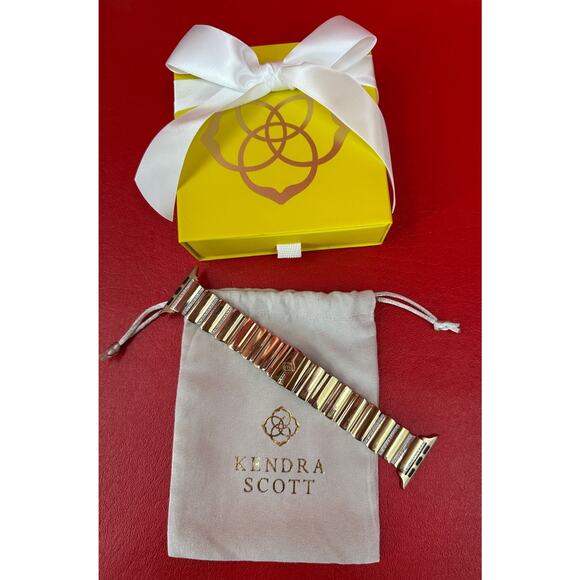 Kendra Scott Leanor Clear Crystals Gold Tone Stainless Steel Watchband Apple main image 11